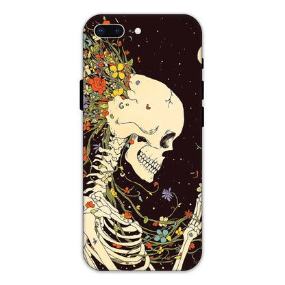 Floral Skeleton Hard Case Apple iPhone 7 Plus Models