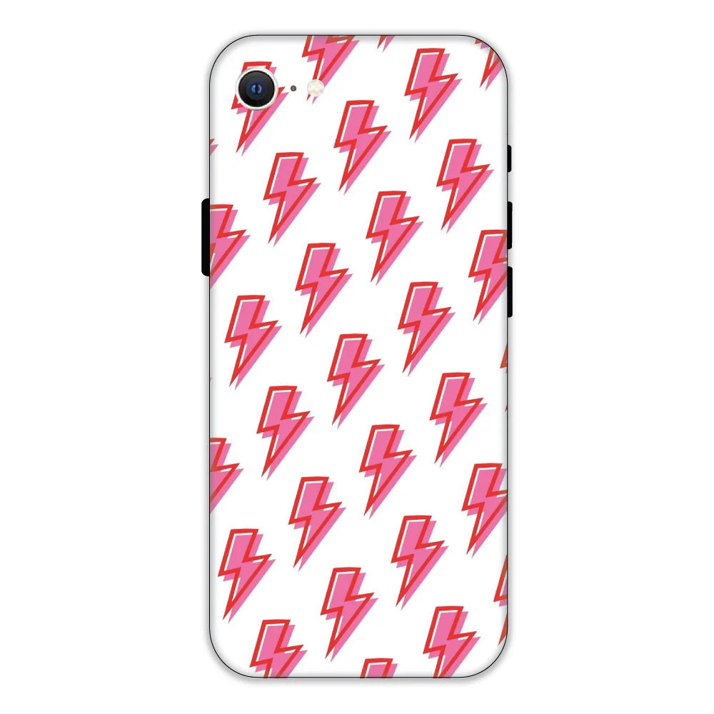 Pink Lightning Bolts Hard Case Apple iPhone 7 Models