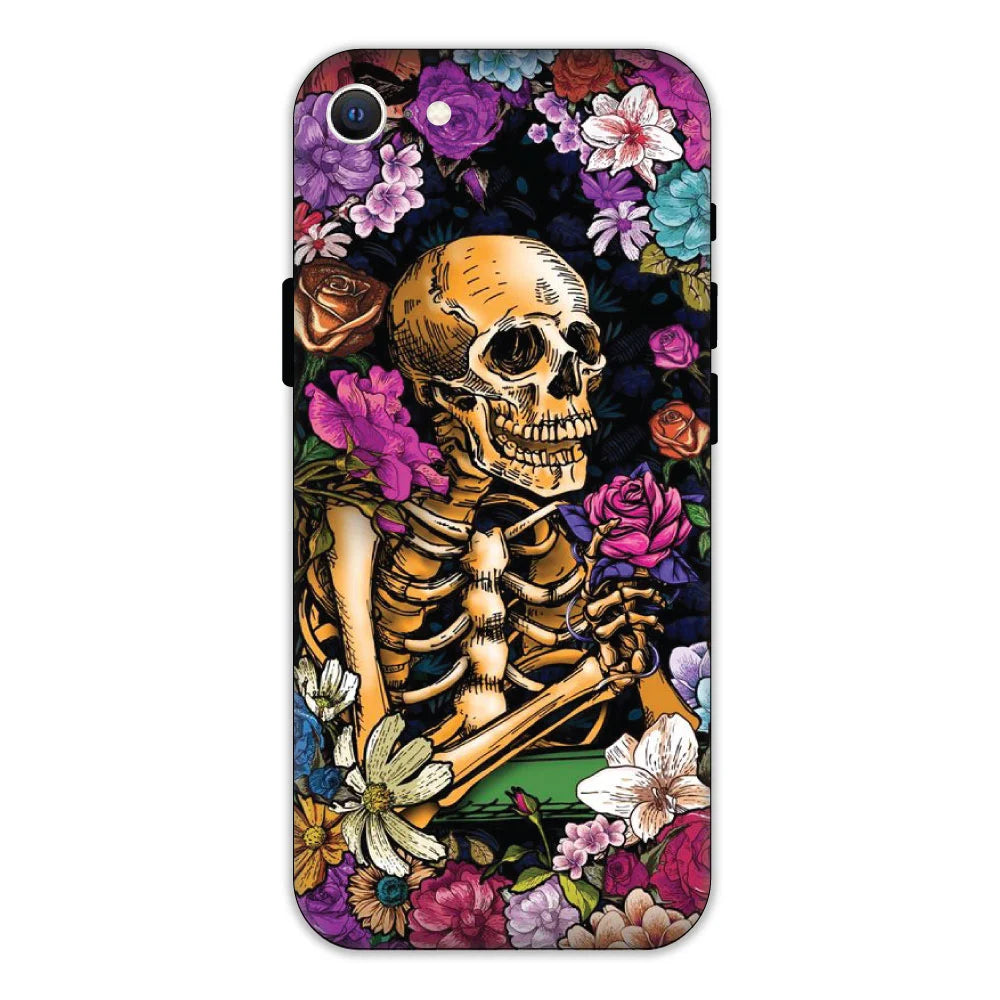 Skeleton & Flowers Hard Case Apple iPhone 7 Models