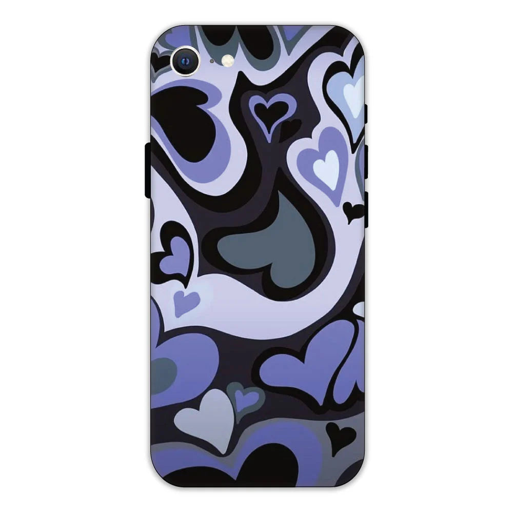 Purple Mini Hearts Hard Case Apple iPhone 7 Models