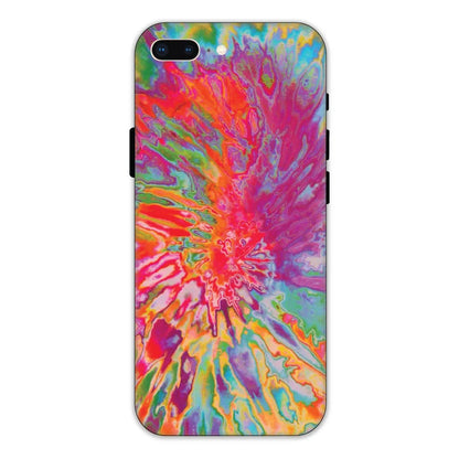 Orange Splash Tie Dye Hard Case Apple iPhone 8 Plus Models