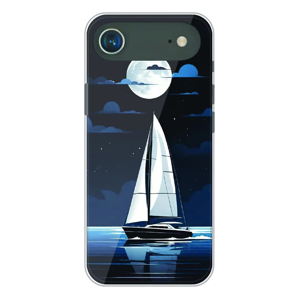 Moonlight Sailboat - Printed Silicone Case For Apple iPhone Air