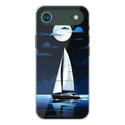 Moonlight Sailboat - Printed Silicone Case For Apple iPhone Air