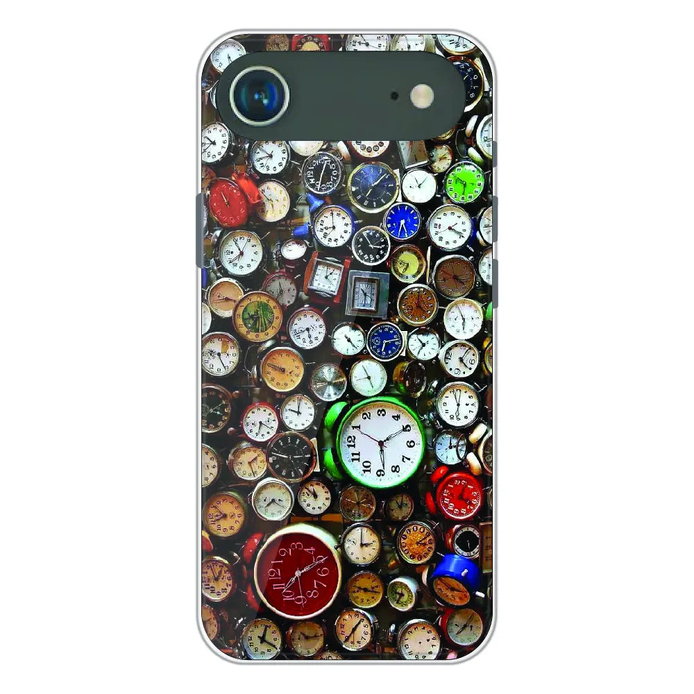 Retro Timepiece Pattern - Printed Silicone Case For Apple iPhone Air