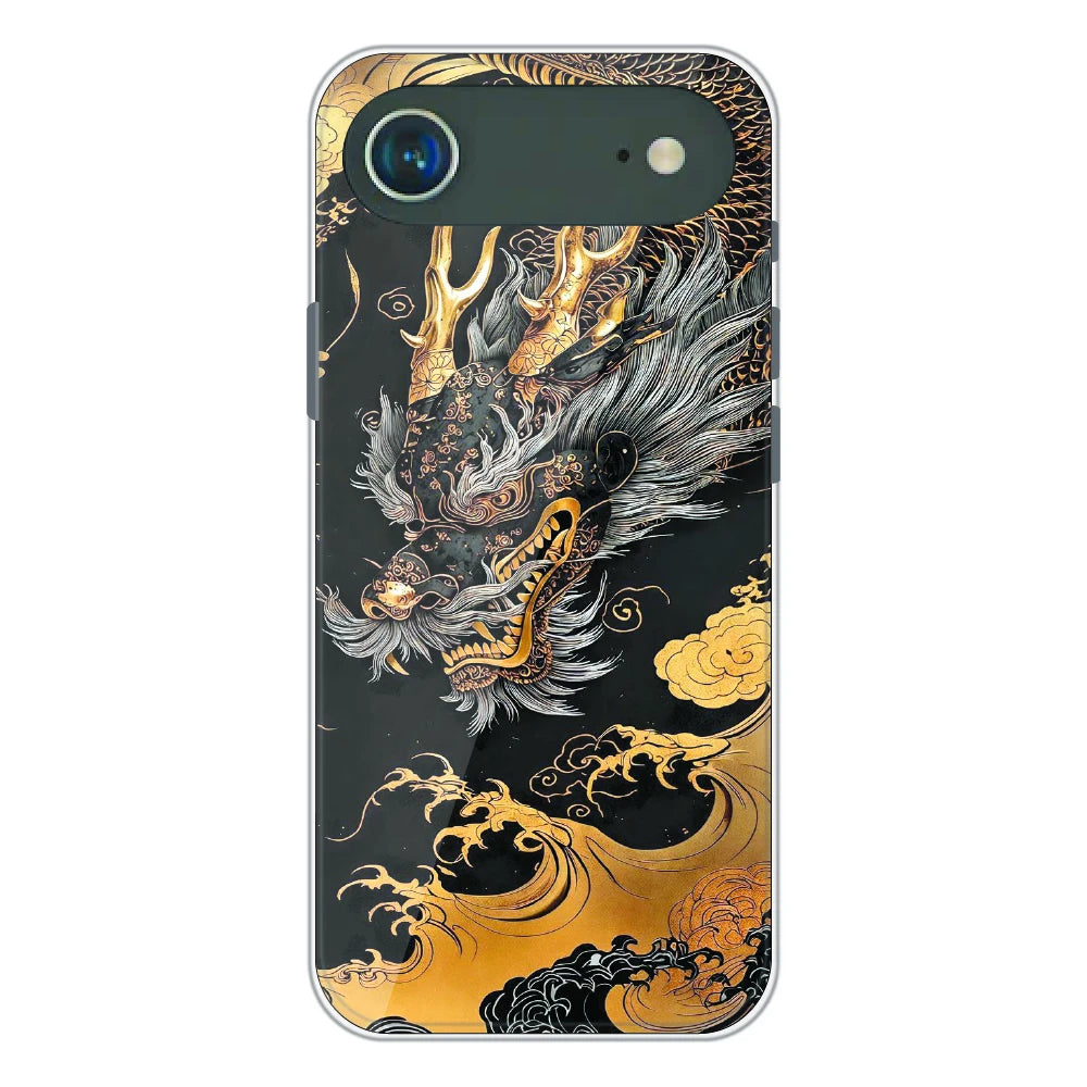 Golden Dragon Japanese Art - Printed Silicone Case For Apple iPhone Air