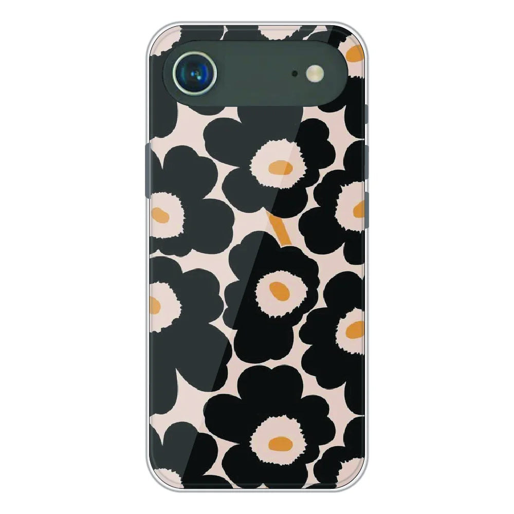 Bold Black Daisy Bloom - Printed Silicone Case For Apple iPhone Air