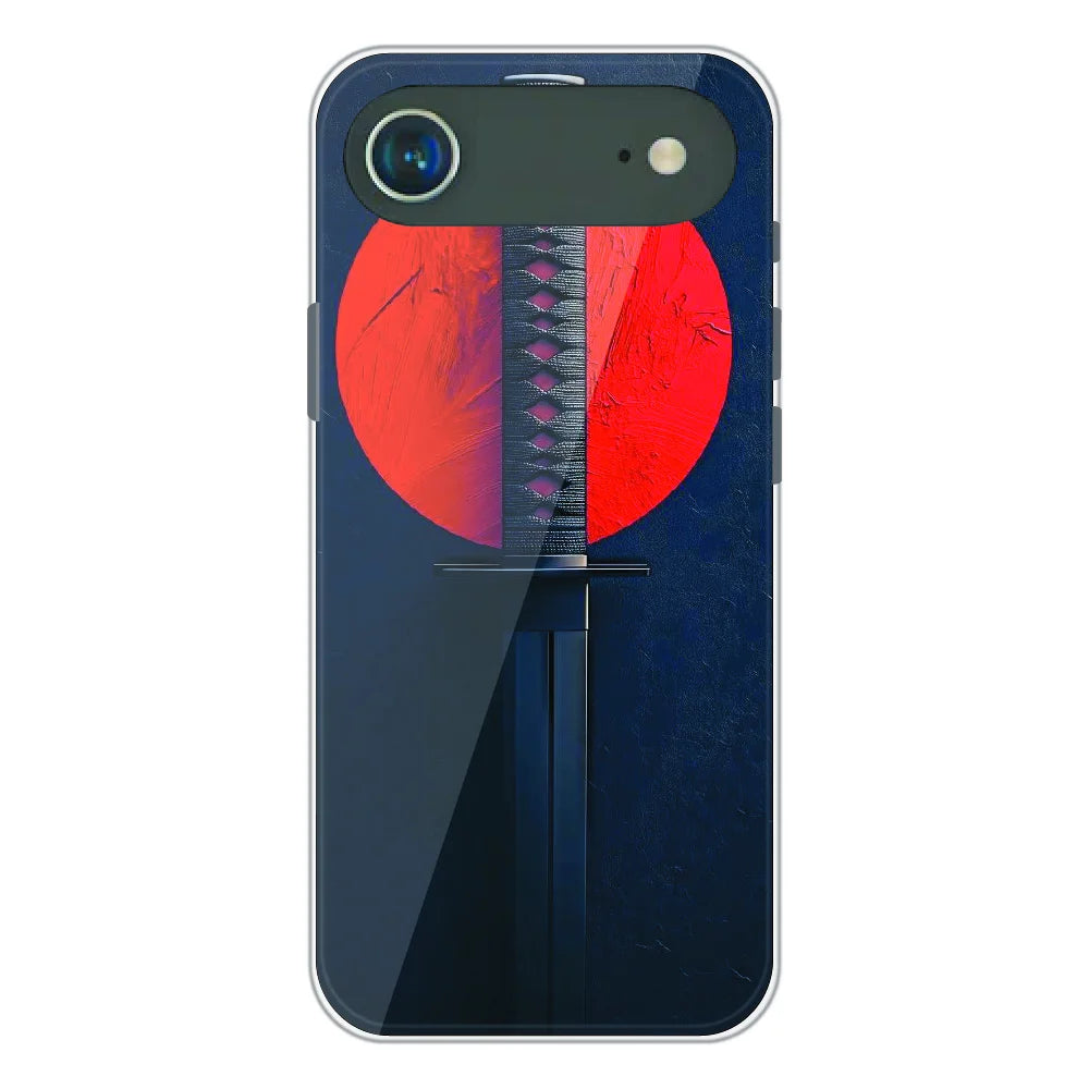 Katana Minimal Japanese Aesthetic - Printed Silicone Case For Apple iPhone Air
