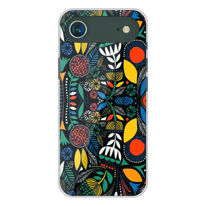 Folk Floral Night Garden - Printed Silicone Case For Apple iPhone Air