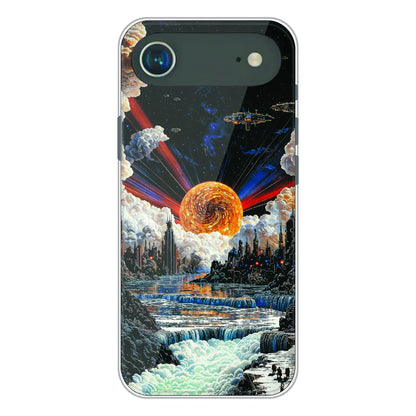 Cosmic Fantasy Sun Landscape - Printed Silicone Case For Apple iPhone Air