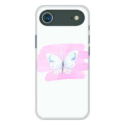 Minimal Butterfly Blush Art - Printed Silicone Case For Apple iPhone Air