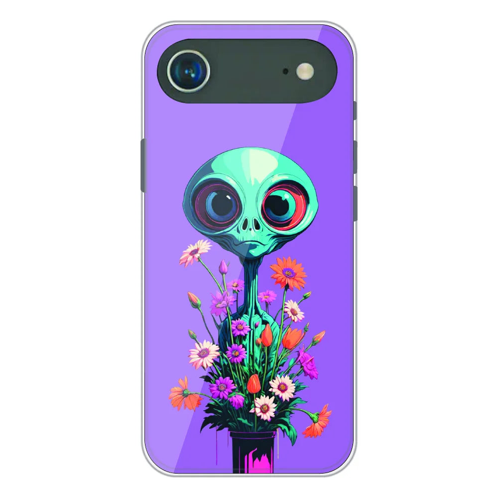 Floral Alien Fantasy - Printed Silicone Case For Apple iPhone Air