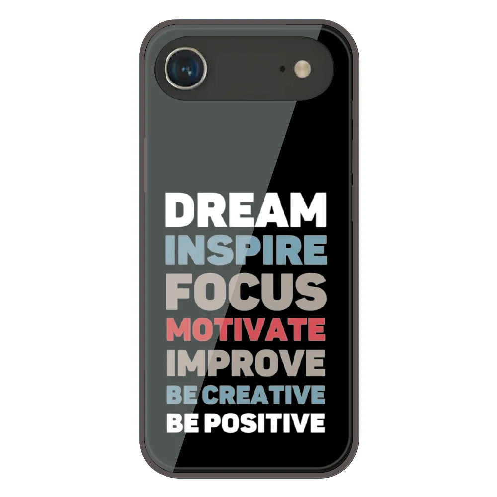 Dream Inspire Focus Typography - Printed Silicone Case For Apple iPhone Air