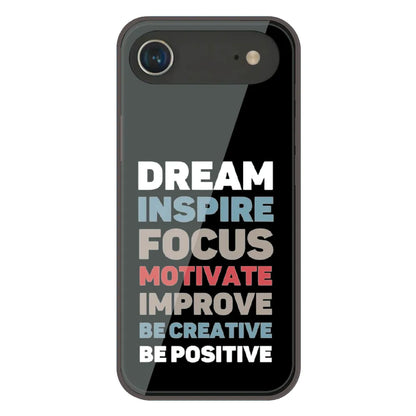 Dream Inspire Focus Typography - Printed Silicone Case For Apple iPhone Air