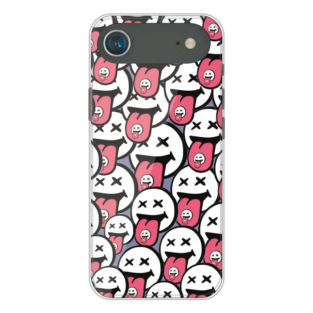 Funny Cartoon Faces - Printed Silicone Case For Apple iPhone Air