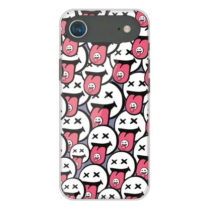 Funny Cartoon Faces - Printed Silicone Case For Apple iPhone Air