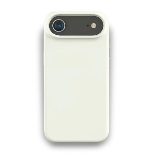 White Liquid Silicone Case For Apple iPhone Models