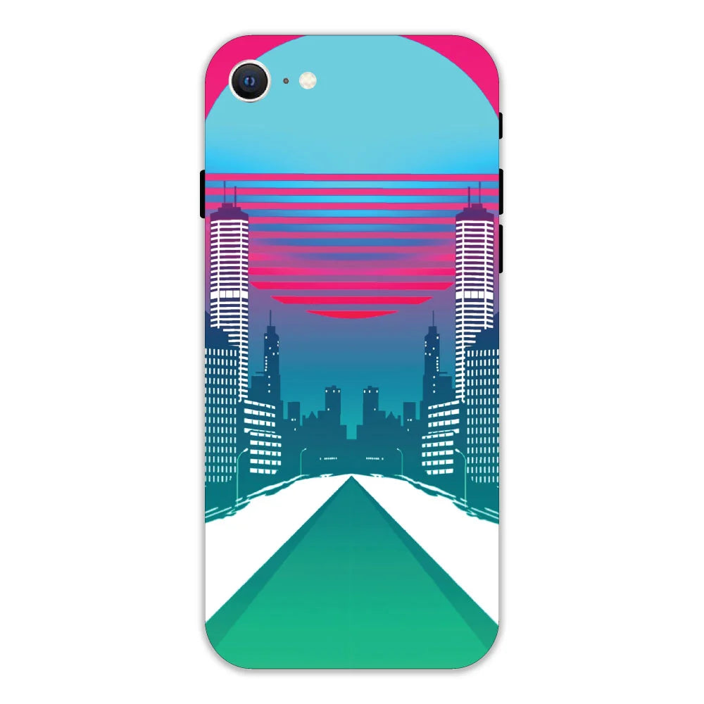 Citylight Synthwave Apple Hard Case Apple iPhone SE 2020 Models