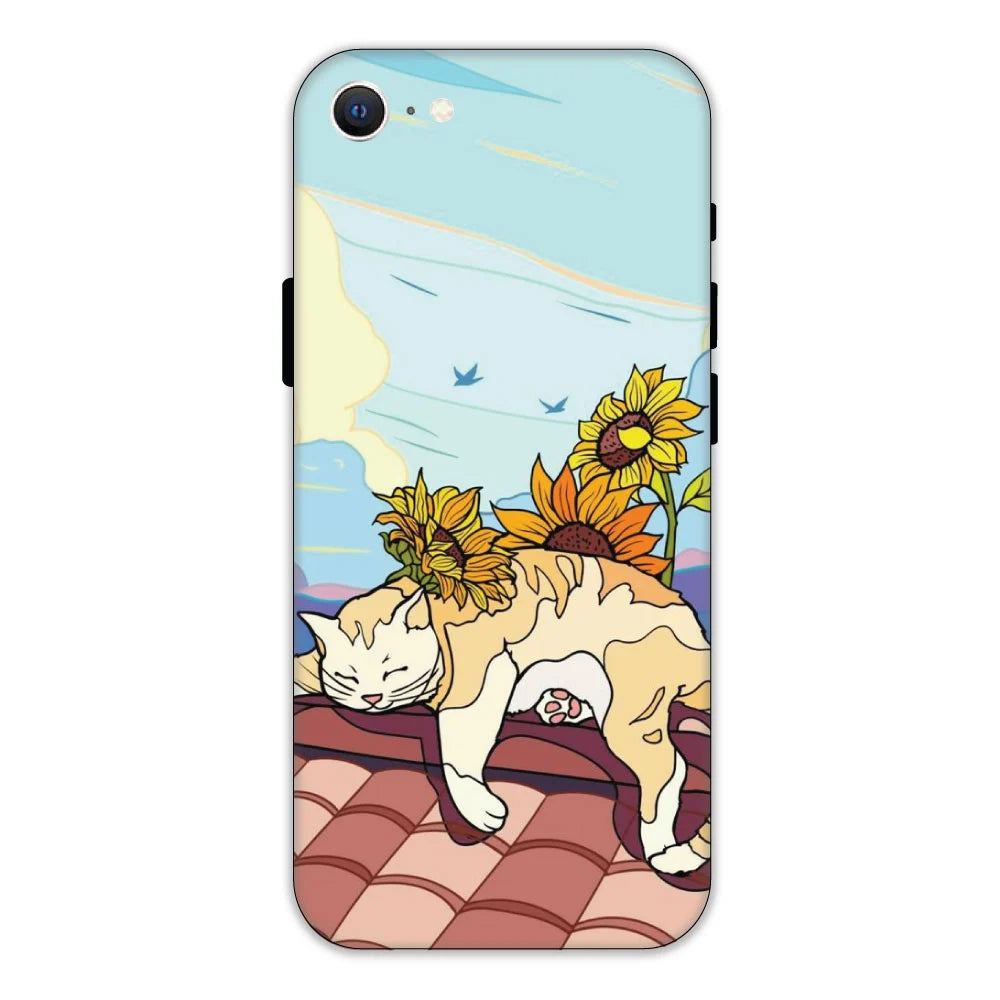 Sleepy Cat Hard Case Apple iPhone SE 2020 Models