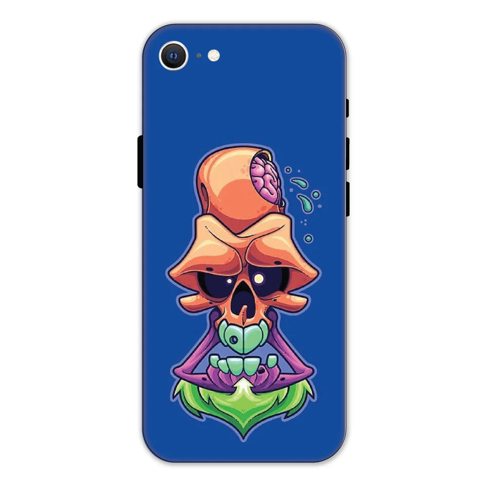 Psychedelic Skull Hard Case Apple iPhone SE 2020 Models