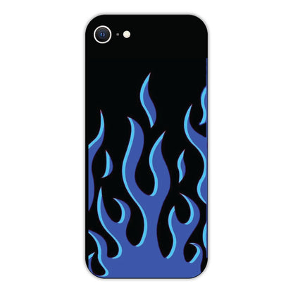 Blue Flames Hard Case For Apple iPhone SE 2022 Models