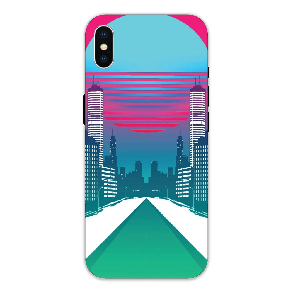 Citylight Synthwave Apple Hard Case Apple iPhone X Models