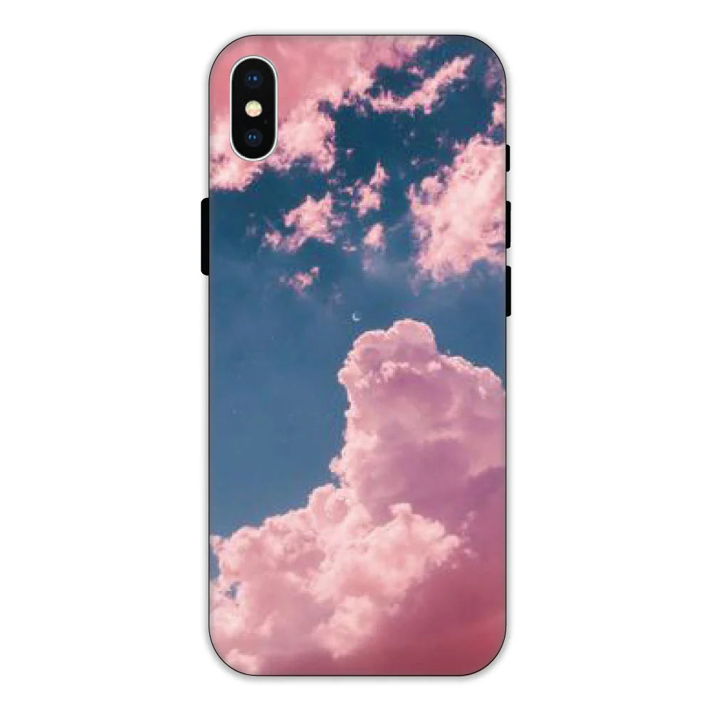 Pink and Blue Sky Hard Case Apple iPhone X Models