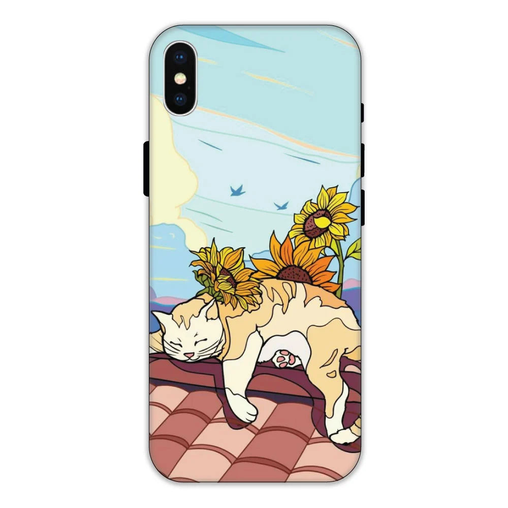 Sleepy Cat Hard Case Apple iPhone X Models