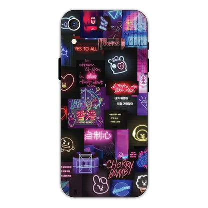 Neon Collage Hard Case Apple iPhone XR Models