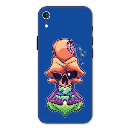 Psychedelic Skull Hard Case Apple iPhone XR Models