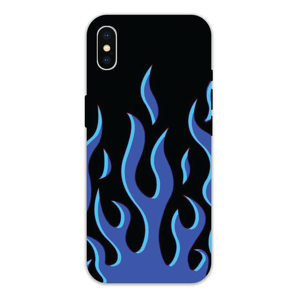 Blue Flames Hard Case For Apple iPhone XS Max Models