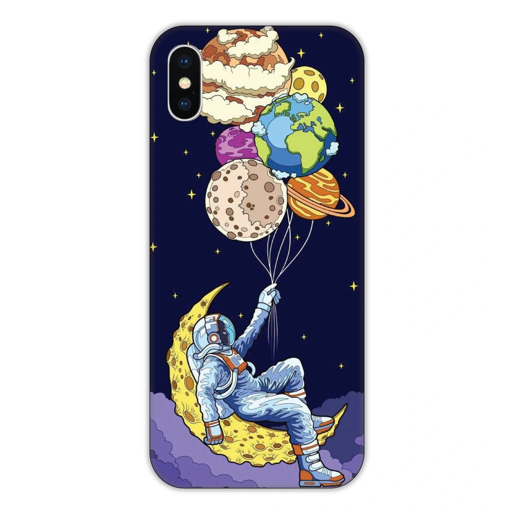 Astronaut & Balloons Hard Case Apple iPhone XS Max Models