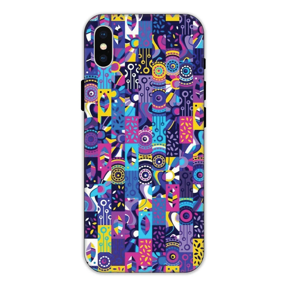 Purple Geometric Art Apple iPhone XS Models