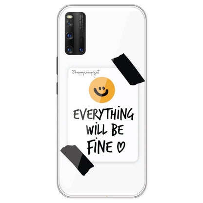 Everything Will Be Fine - Clear Printed Silicone Case For IQOO 3