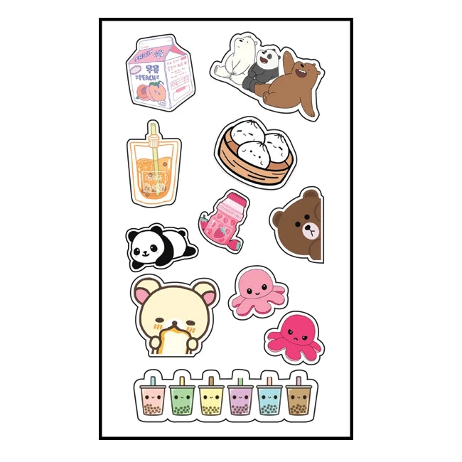 Cute Bears Themed Stickers