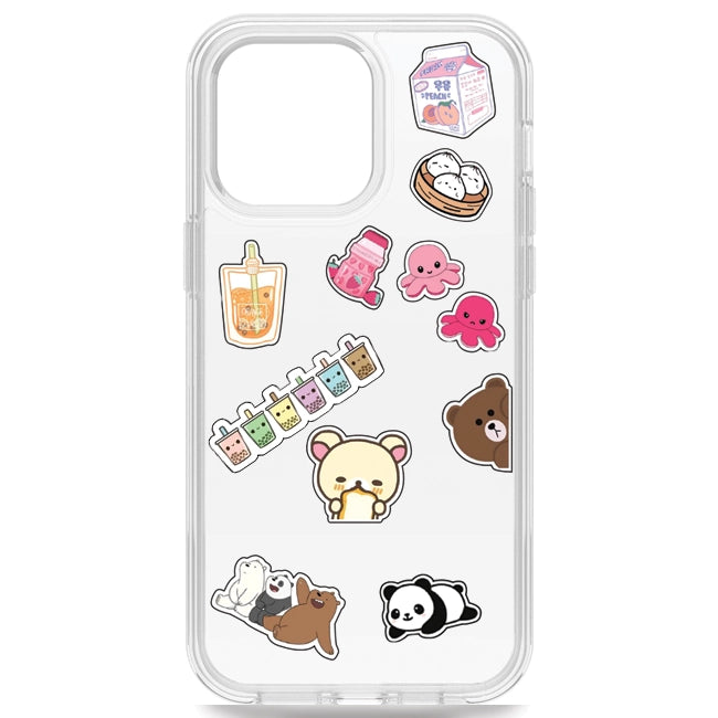Cute Bears Themed Stickers Case