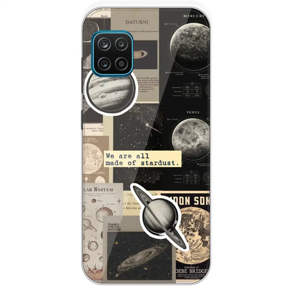 Planets - Printed Silicone Case For Samsung Galaxy M12