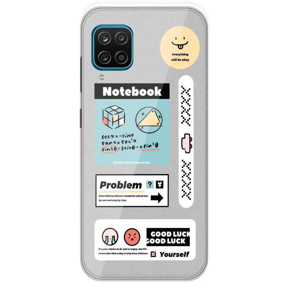 Exam Collage - Printed Silicone Case For Samsung Galaxy M12
