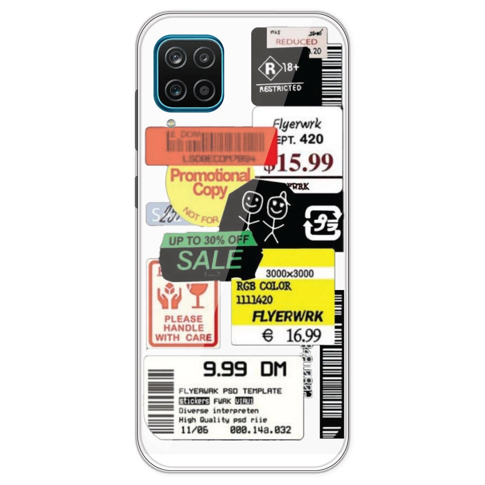 Sales - Clear Printed Silicone Case For Samsung Galaxy M12