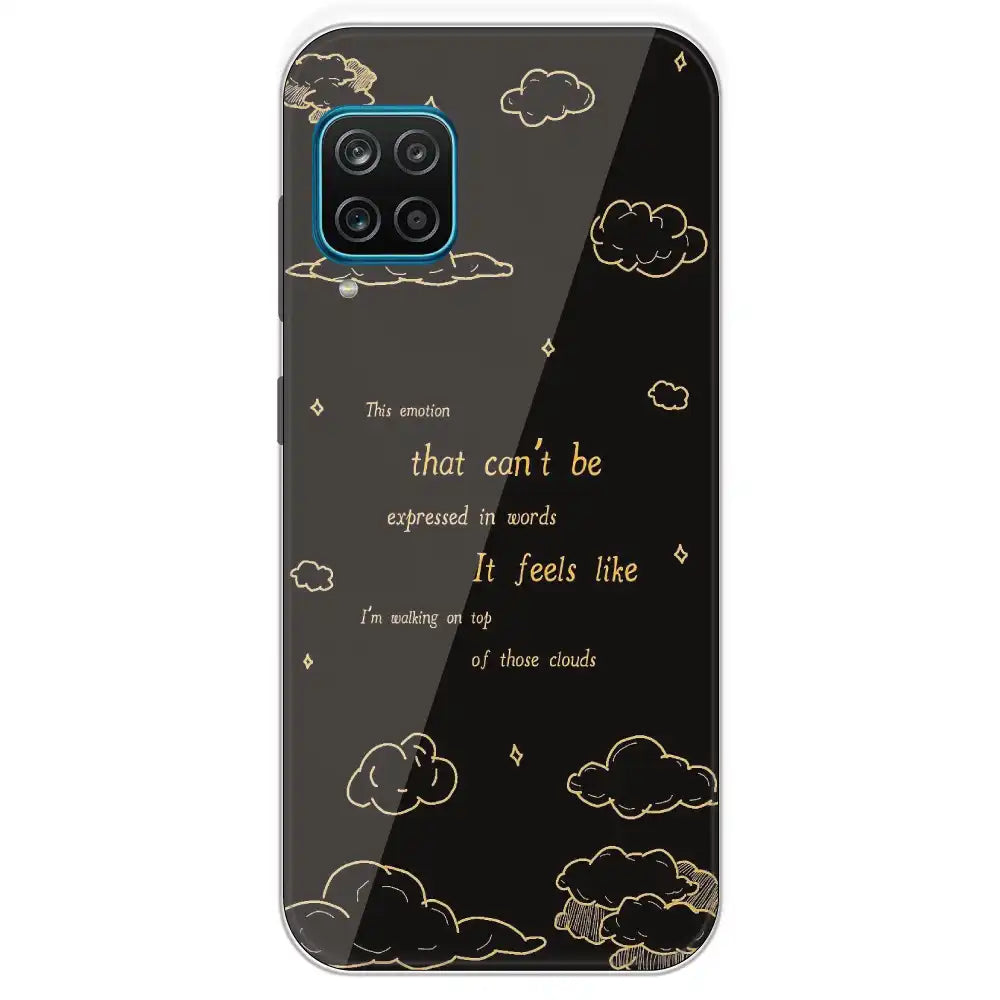 On Top Of Those Clouds - Printed Silicone Case For Samsung Galaxy M12