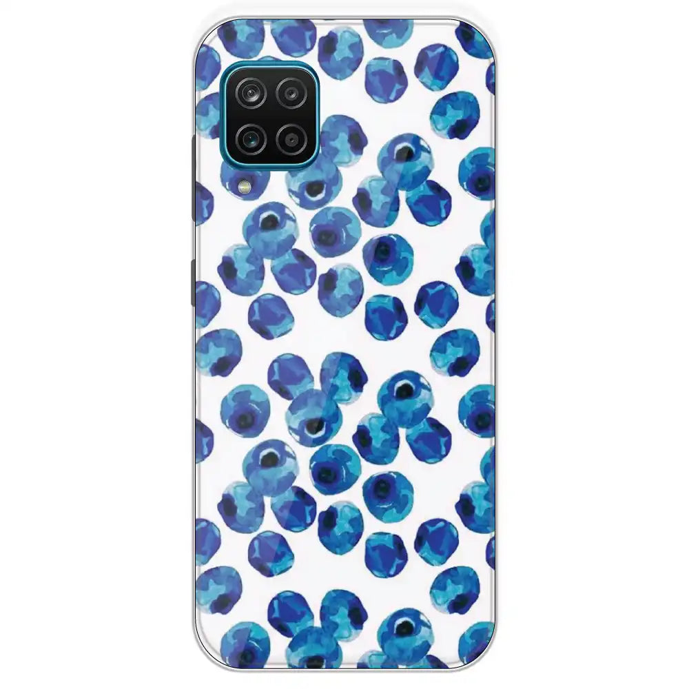 Blueberries - Printed Silicone Case For Samsung Galaxy M12