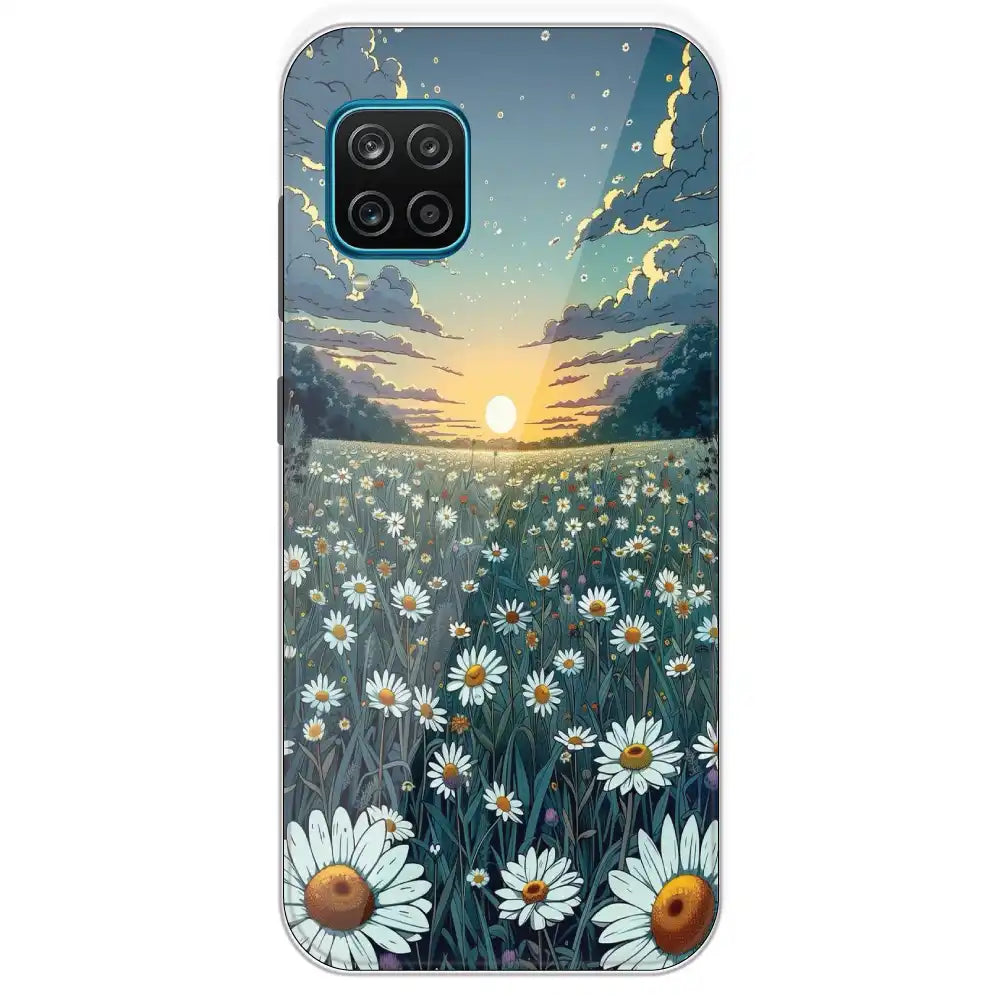 Daisy Sunset - Printed Silicone Case For Samsung Galaxy M12