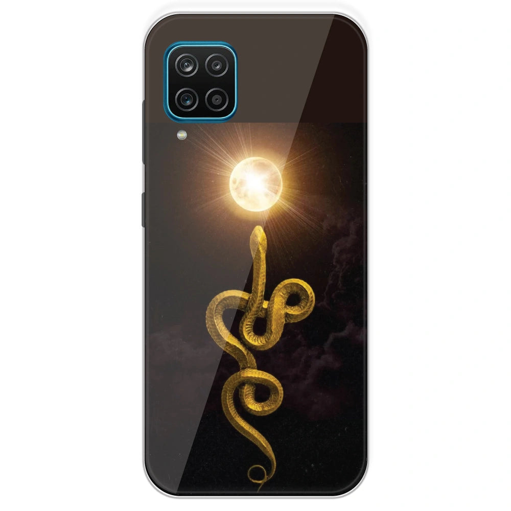 Golden Serpent - Printed Silicone Case For Samsung Galaxy M12