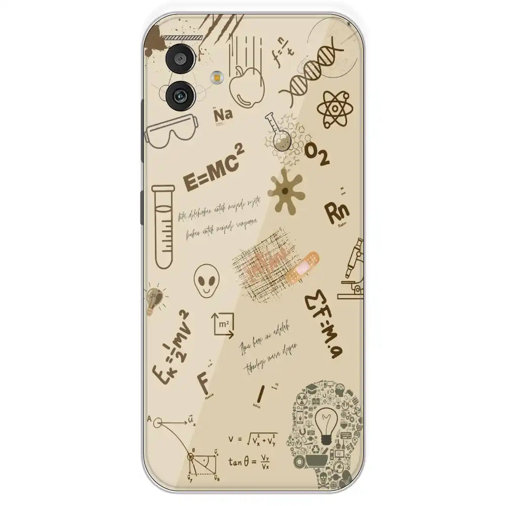 Physics Collage - Printed Silicone Case For Samsung Galaxy M13