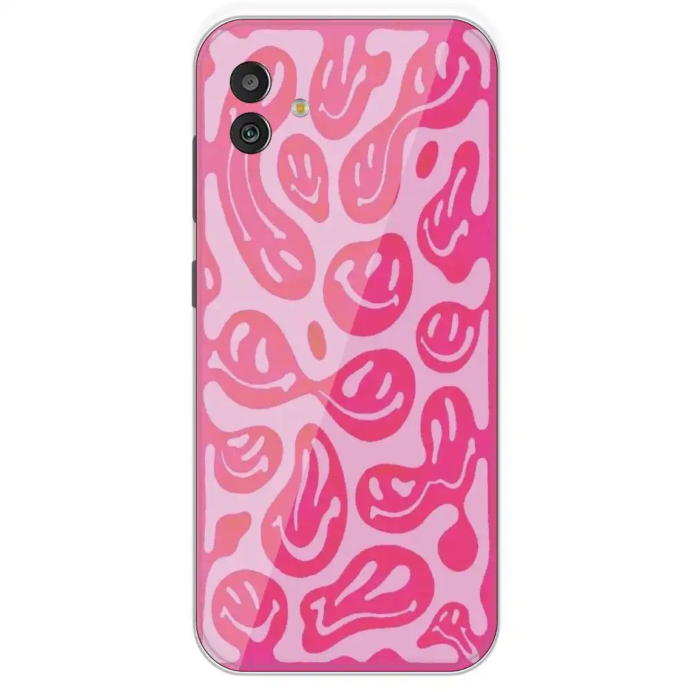 Pink Smilies - Printed Silicone Case For Samsung Galaxy M13