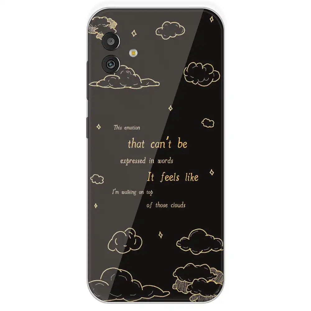 On Top Of Those Clouds - Printed Silicone Case For Samsung Galaxy M13