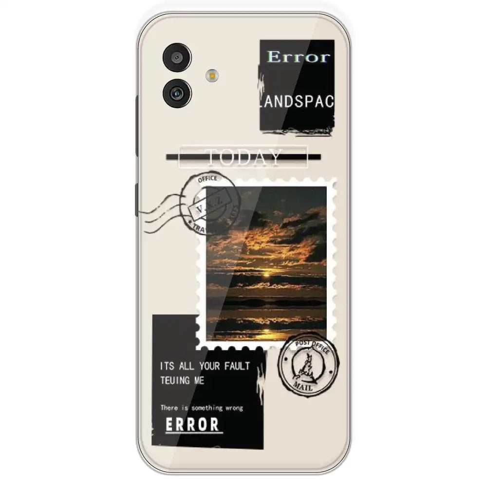 Post Card - Printed Silicone Case For Samsung Galaxy M13