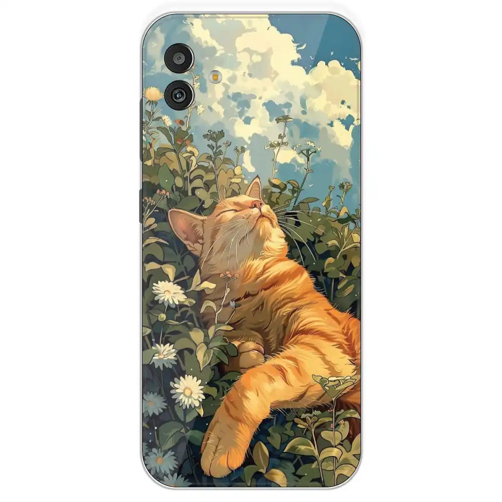 Garfield Sleeping - Printed Silicone Case For Samsung Galaxy M13