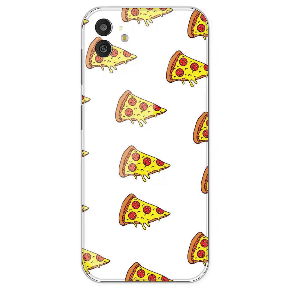 Pizza - Clear Printed Silicone Case For Samsung Galaxy M13