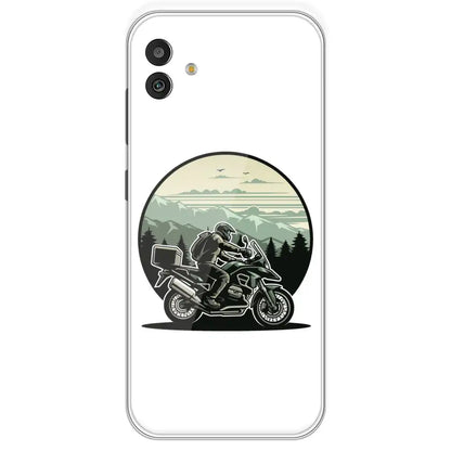 Biker - Printed Silicone Case For Samsung Galaxy M13