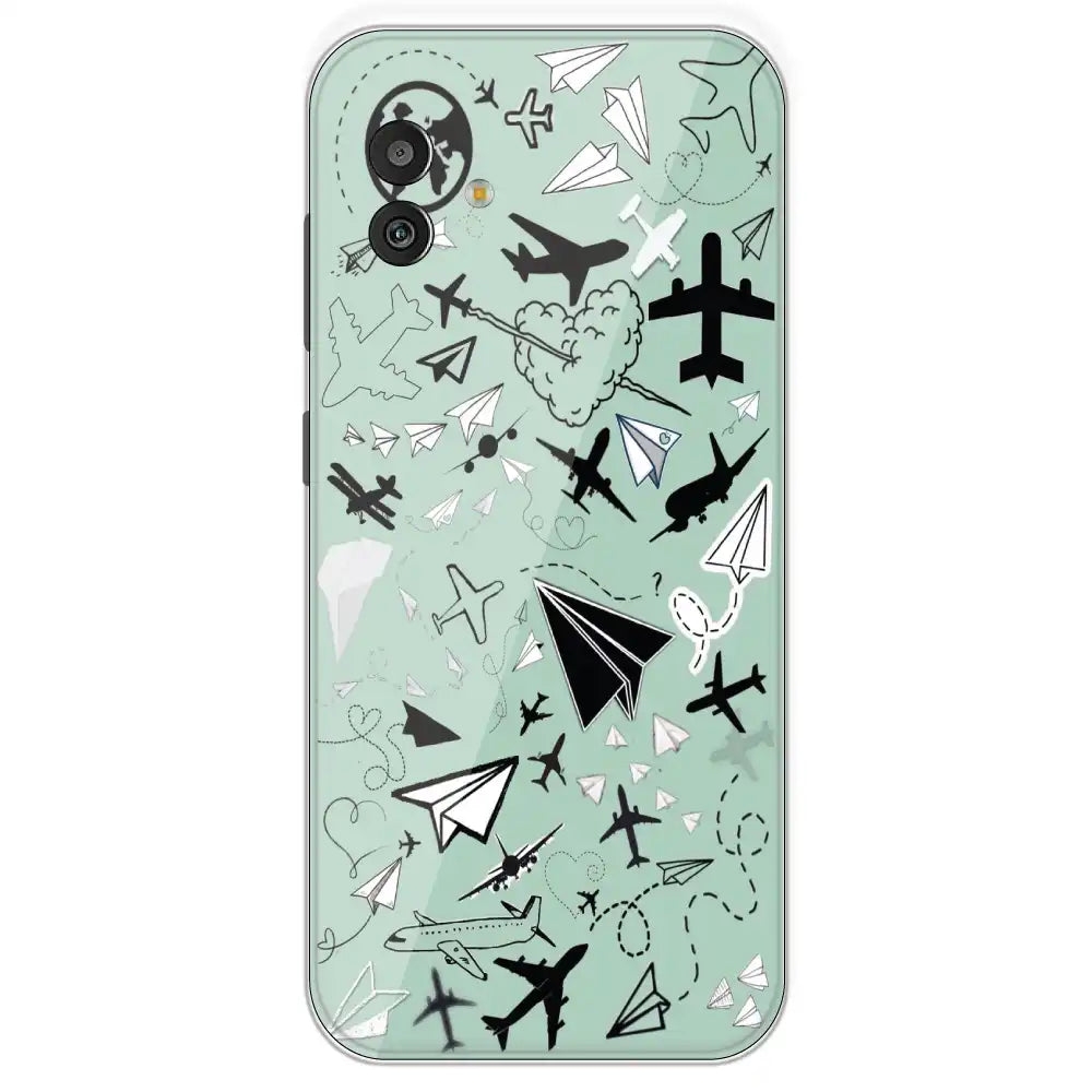 Planes - Printed Silicone Case For Samsung Galaxy M13